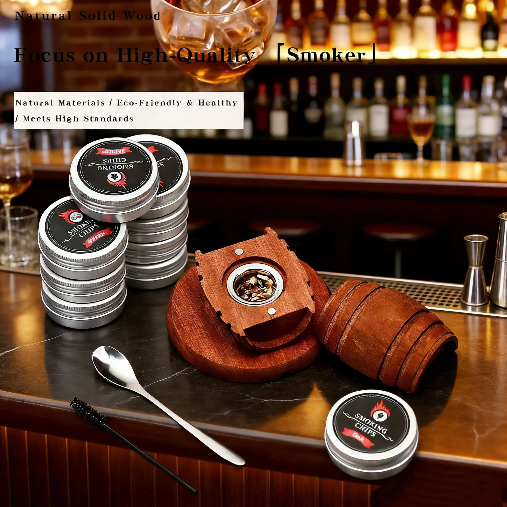 Vape Decoration - Kit de fumage pour whisky au