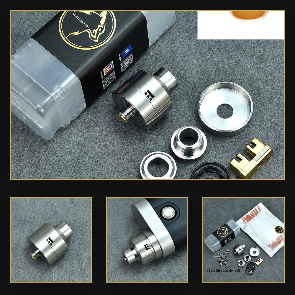 Atomiseur Wolfcoolvape Nisshok - Accessories For Vaping avis et prix